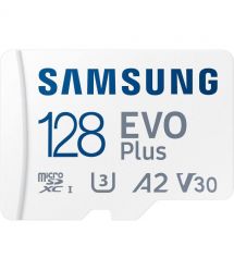 Samsung Карта памяти microSDHC 128GB C10 UHS-I R100MB/s Evo Plus + SD