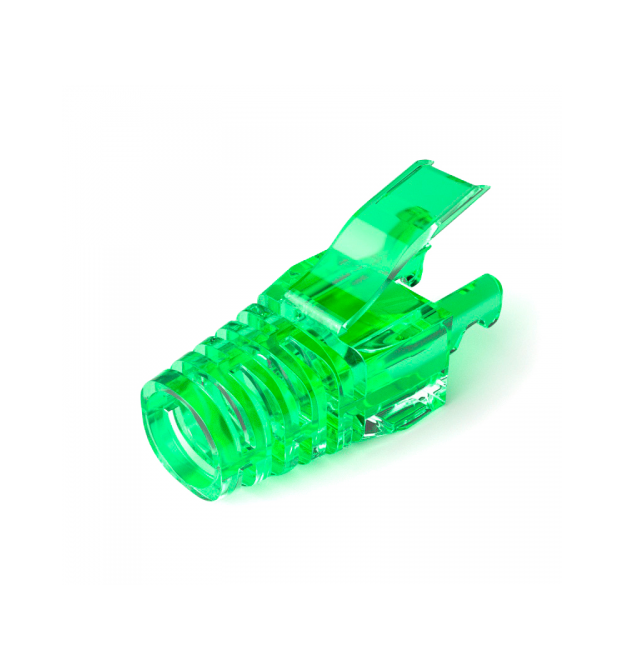 Ковпачок ізолюючий PiPo RJ-45 Cat.5 - Cat.6 (100 шт - уп.), Transparent-green