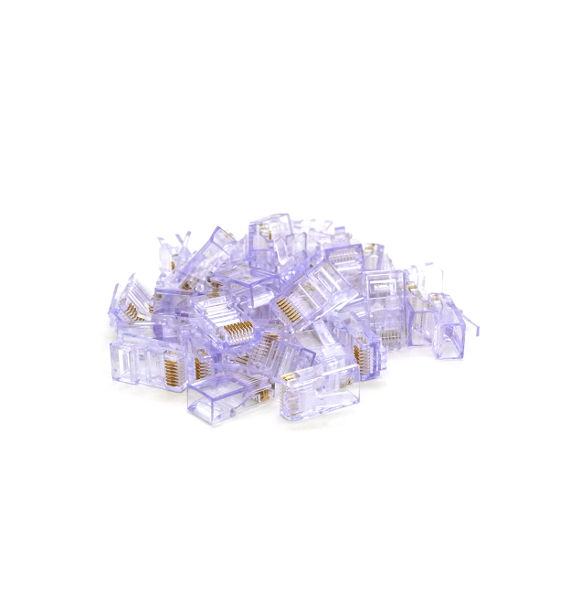 Конектор Ritar RJ-45 8P8C UTP Cat-5 (100 шт - уп.) Q100 Transparent purple