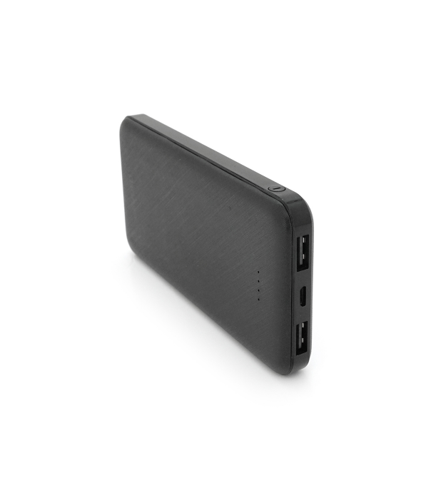 Powerbank ASONIC AS-P10 10000mAh, Output 2USB, Black, (215g), Blister
