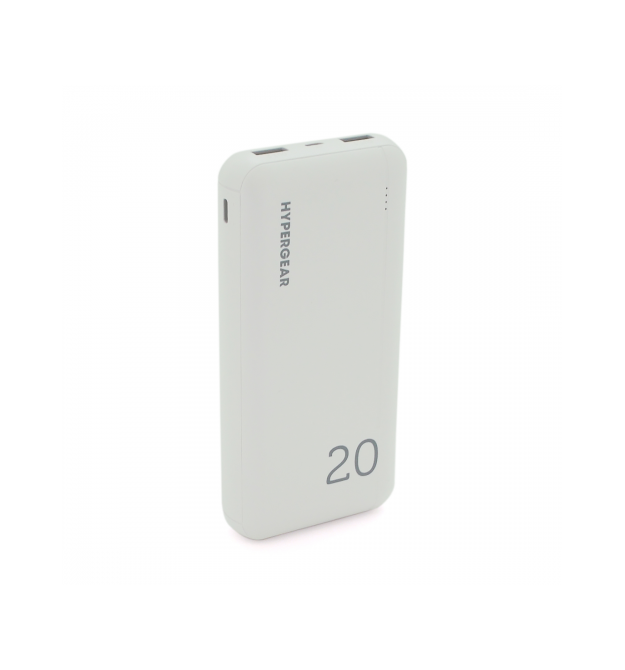 PowerBank Hypergear 20000 mAh Fast Charge, 2*USB, White, Q24