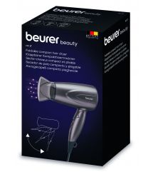 Фен дорожный Beurer HC 17, 1300Вт, серый