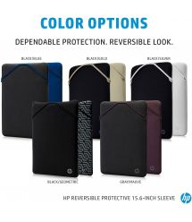 HP Чехол 15 Reversible Protective Blk/Slv Sleeve