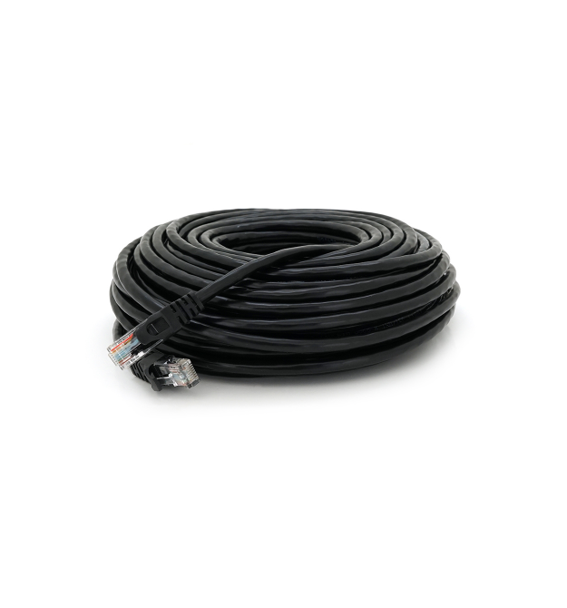 Патч-корд литий RITAR, UTP, RJ45, Cat.6, 25m, чорний, Cu (мідь)