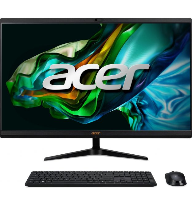 Acer ПК Моноблок Aspire C24-1800 23.8" FHD, Intel i3-1305U, 8GB, F512GB, UMA, WiFi, кл+м, без ОС, чорний