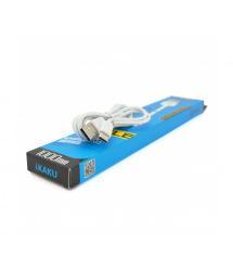 Кабель iKAKU XUANFENG charging data cable for iphone, White, довжина 1м, 2,1А, BOX