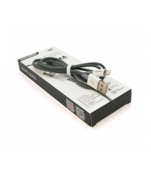 Кабель iKAKU KSC-723 GAOFEI smart charging cable for iphone, Black, довжина 1м, 2.4A, BOX