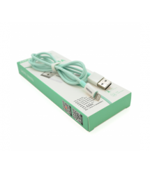Кабель iKAKU KSC-723 GAOFEI smart charging cable for iphone, Green, довжина 1м, 2.4A, BOX