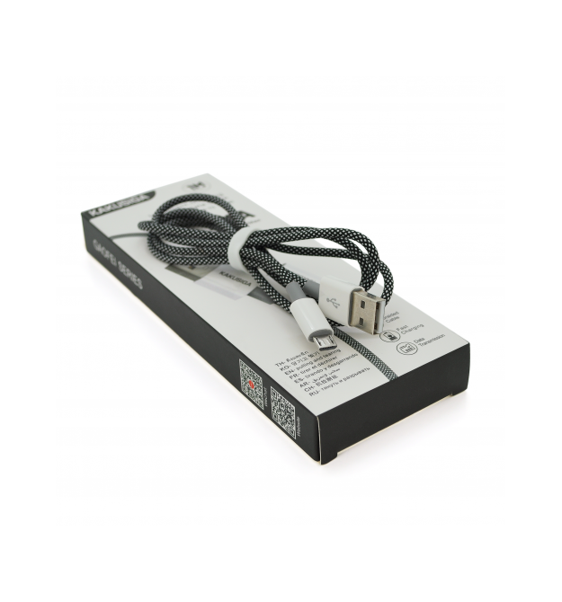 Кабель iKAKU KSC-723 GAOFEI smart charging cable for micro, Black, довжина 1м, 2.4A, BOX