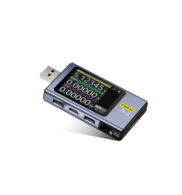 USB тестер Fnirsi FNB58 напруги (4-28V) та струму (0-7A), Box