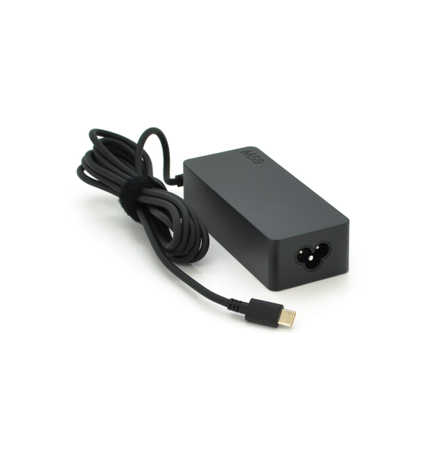 Блок живлення MERLION для ноутбука LENOVO 65W штекер Type-C, довжина 0,9м + кабель живлення