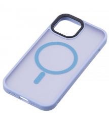 2E Чехол Basic для Apple iPhone 15, Soft Touch MagSafe Cover, Light Blue