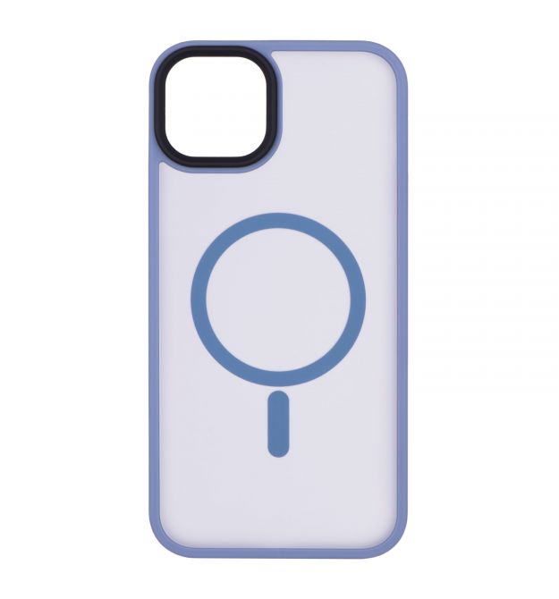 2E Чехол Basic для Apple iPhone 15 Plus, Soft Touch MagSafe Cover, Light Blue