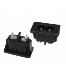 Роз'єм живлення 220v AC - C8 -Inlet series L-KLS1-AS-222-5S під пайку Q2400