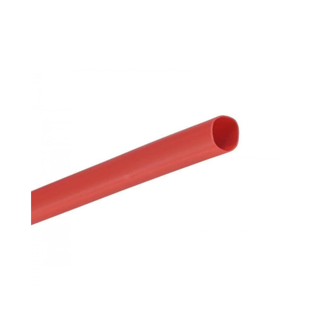 Термоусаджувальна трубка 5,0 мм, робоча температура: від -50 C до + 125 C, червона, 100м, рулон