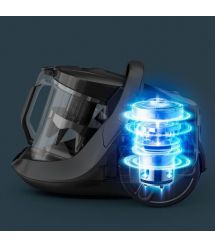 Rowenta Пылесос контейнерный GREEN FORCE CYCLONIC EFFITECH+, 500Вт, конт пыль -2,5л, НЕРА, черный