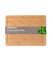 ARDESTO Доска кухонная Midori с желобом, 40*30*1.9 см, бамбук