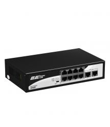 2E Комутатор PowerLink SP802F 10xFE (8xFE PoE, 2xFE Uplink, 96W), некерований