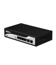 Коммутатор 2E PowerLink SP402F 6xFE (4x FE PoE, 2xFE Uplink, 55W), неуправляемый