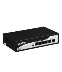 Коммутатор 2E PowerLink SP402F 6xFE (4x FE PoE, 2xFE Uplink, 55W), неуправляемый