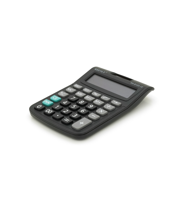 Калькулятор офісний KEENLY KK-8123-12, 29 кнопок, розміри 140*110*30мм, Black, BOX