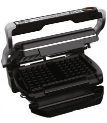 Форма для випікання вафель для грилів Tefal Optigrill+, алюміній, чорний