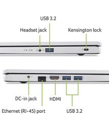 Acer Ноутбук Aspire 3 A317-54 17.3" FHD IPS, Intel i5-1235U, 16GB, F512GB, UMA, Lin, серебристый