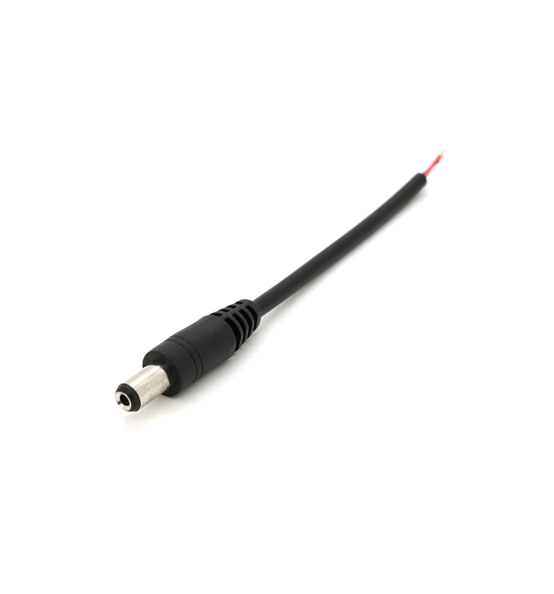 Роз&aposєм живлення DC-M (D 5,5x2,5мм) - кабель довжиною 10см blac, Black plug OEM Q1000