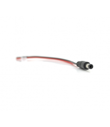 Роз&aposєм живлення DC-M (D 5,5x2,5мм) - кабель довжиною 25см black -red, Black plug OEM Q100