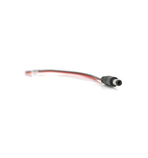 Роз&aposєм живлення DC-M (D 5,5x2,5мм) - кабель довжиною 25см black -red, Black plug OEM Q100