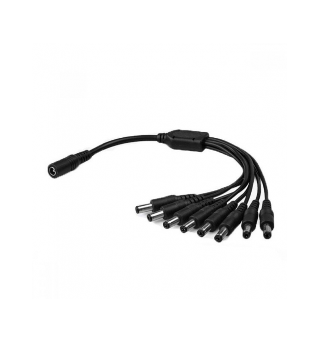 Дільник живлення DC-F-8xDC-M (D 5,5x2,1мм) кабель завдовжки 40см