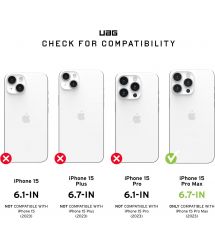 UAG Чехол для Apple iPhone 15 Pro Max Plyo Magsafe, Ice/White