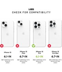 UAG Чехол для Apple iPhone 15 Pro Monarch, Carbon Fiber