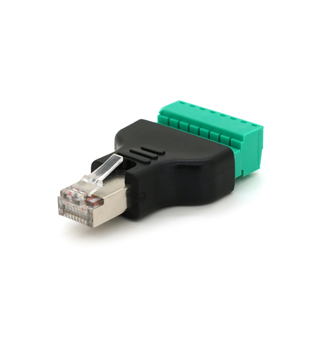 Разъем для подключения RJ-45(M) (8 контактов) с клеммами под кабель, Blister