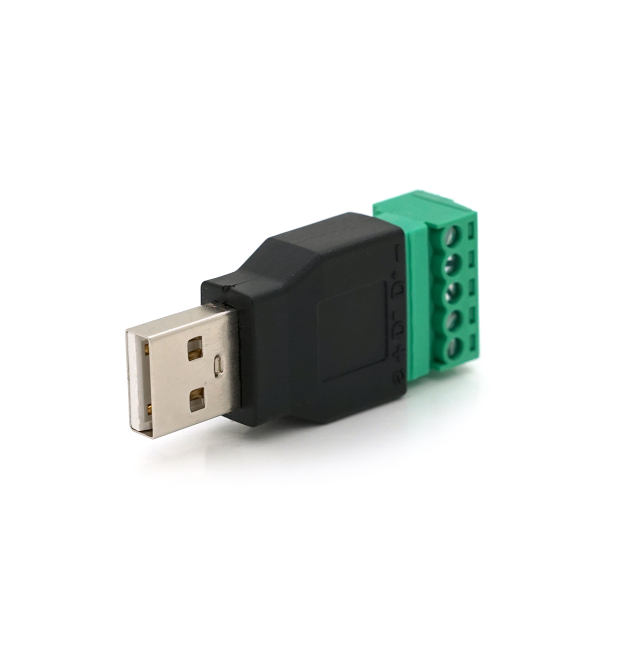 Разъем для подключения USB (5 контактов) с клеммами под кабель Q100