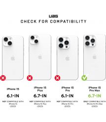 UAG Чехол для Apple iPhone 15 Pro Max Plasma, Ash