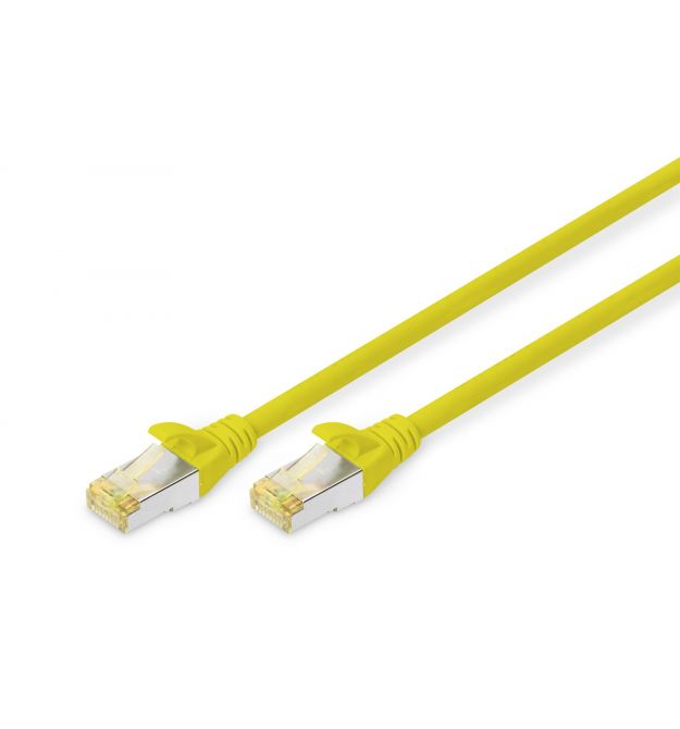 Патч-корд Digitus CAT 6a S-FTP, 1м, AWG 26/7, Cu, LSZH, жовтий