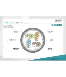 Патч-корд Digitus CAT 6a S-FTP, 1м, AWG 26/7, Cu, LSZH, жовтий