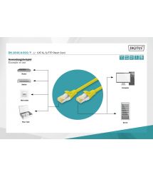 Патч-корд Digitus CAT 6a S-FTP, 1м, AWG 26/7, Cu, LSZH, жовтий