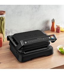 Tefal Гриль прижимной OptiGrill 2в1 Black, 2100Вт, темп. режимов-4, съёмные пластины, металл, черный