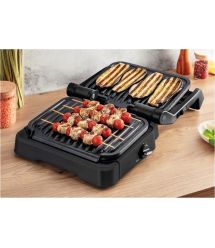 Tefal Гриль прижимной OptiGrill 2в1 Black, 2100Вт, темп. режимов-4, съёмные пластины, металл, черный