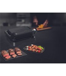 Tefal Гриль прижимной OptiGrill 2в1 Black, 2100Вт, темп. режимов-4, съёмные пластины, металл, черный