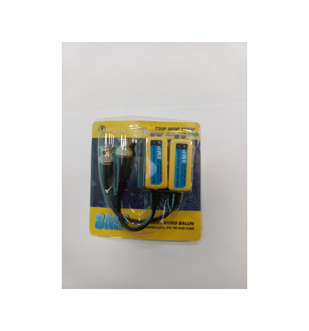 Пассивный приемопередатчик видеосигнала 8MP AHD - CVI - TV - CVBS, 720P - 960P - 1080P - 400 - 300 метров, пружинные зажимы