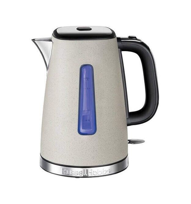 Russell Hobbs Электрочайник Luna Stone, 1.7л, металл, под камень, бежевый