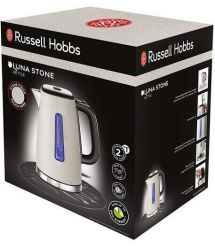 Russell Hobbs Электрочайник Luna Stone, 1.7л, металл, под камень, бежевый