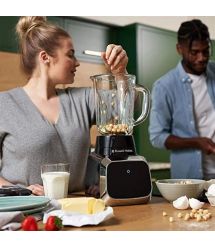 Блендер стационарный Russell Hobbs Sensigence, 1000Вт, чаша-1500мл, стекло, смысл. управл., черно-серый