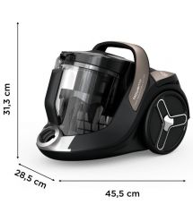 Rowenta Пылесос контейнерный GREEN FORCE CYCLONIC EFFITECH+, 900Вт, конт пыль -2,5л, НЕРА, черный