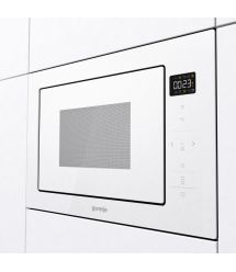 Микроволновая печь Gorenje встраиваемая, 25л, электр. управл., 900Вт, гриль, дисплей, приготовление на нескольких уровнях, белый