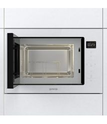 Микроволновая печь Gorenje встраиваемая, 25л, электр. управл., 900Вт, гриль, дисплей, приготовление на нескольких уровнях, белый