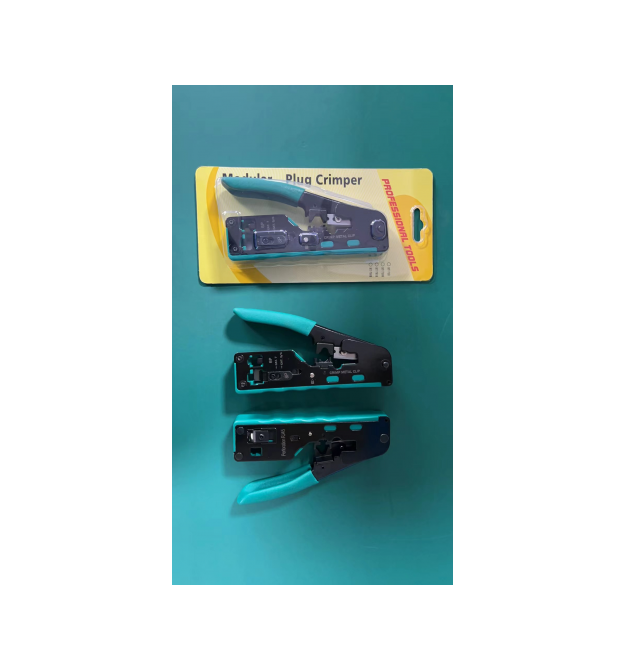 Інструмент для обтискання СR-05, RJ-45 (8P8C) та RJ-12 (6P6C), 6P - 8P + обрізка наскрізних конекторів зачищення зовнішньої ізол
